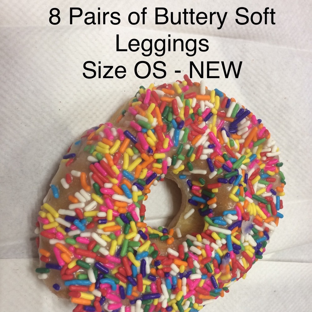 8 Pairs Leggings NEW Mystery Pick OS One Size